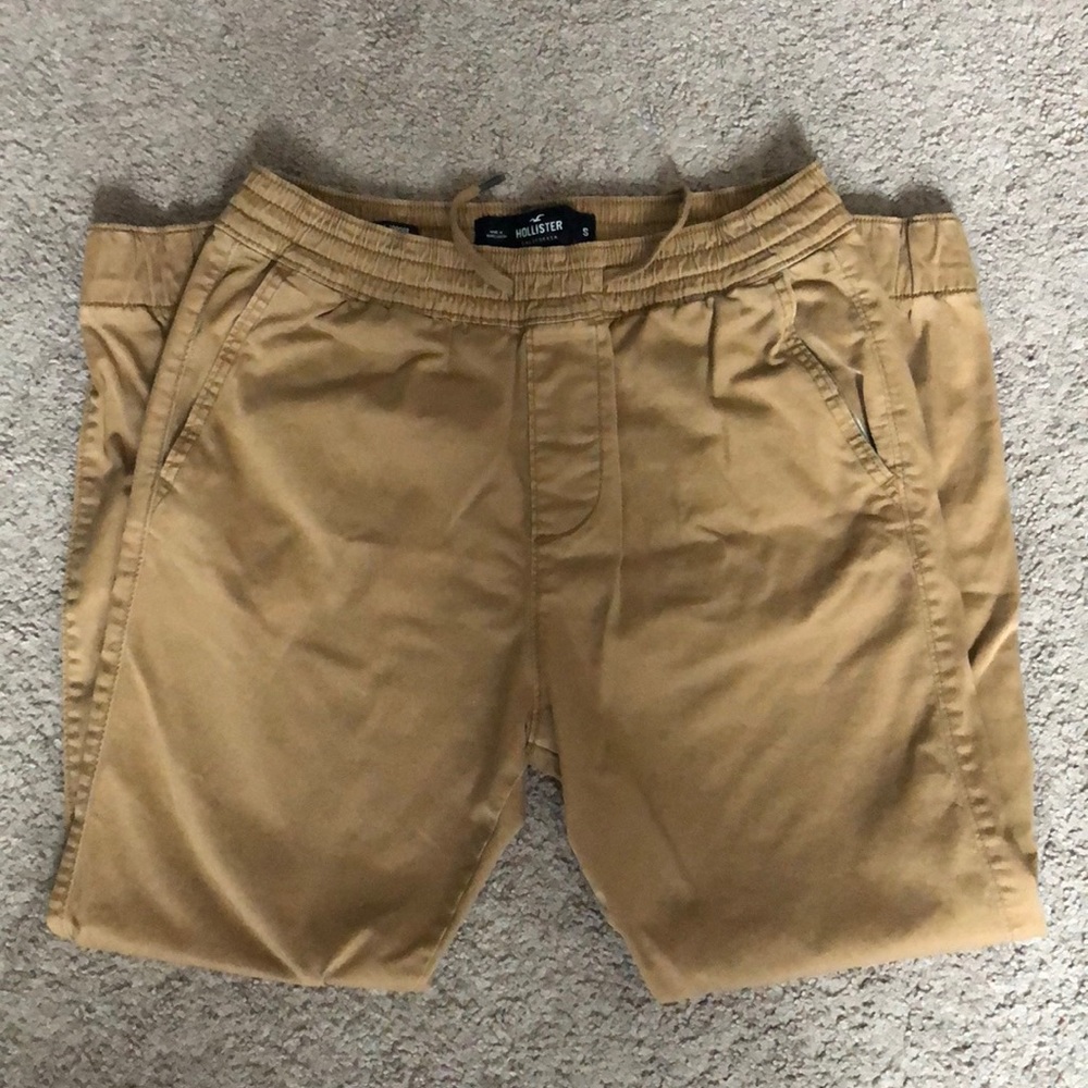 MENS HOLLISTER KHAKI JOGGERS